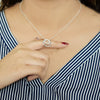 Sterling Silver Eternal Duo Necklace with Earrings
