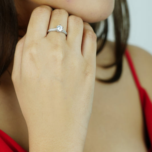 Eternal Sparkle Silver Ring