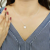 Eternal Love Sterling Silver Heart Necklace with Earrings