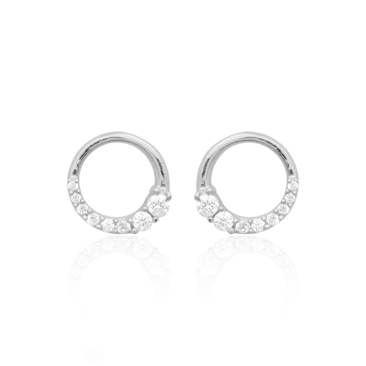 Lumin Circle 925 Silver Earrings