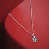 Lucky Charm Silver Clover Pendant Necklace