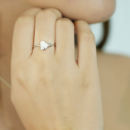 Sterling Silver Dainty Heart Ring