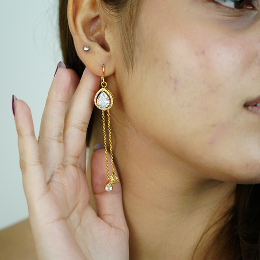 Elara Drop” – 925 Sterling Silver Dangler Earrings