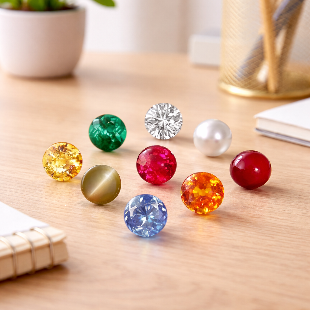 Natural Navratna Precious Gemstone