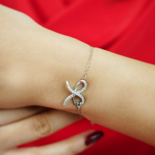 Silver Infinity Spark Bracelet