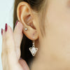 Trilux Charm” – 925 Sterling Silver Triangle Drop Earrings