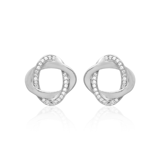 Wave Luxe 925 Sterling Silver Earrings