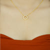 Sterling Silver Eternal Circle Necklace