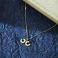 Golden Empress – Double C Initial Pendant Necklace