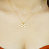 Golden Empress – Double C Initial Pendant Necklace