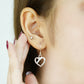 Sterling Silver Open Heart Necklace