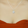 Sterling Silver Swirl Elegance Necklace