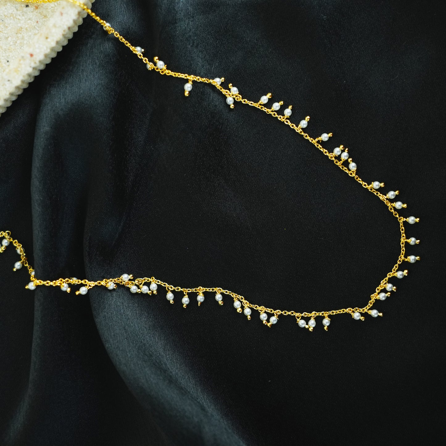Royal Dew – 18K Gold-Plated Pearl Drop Choker