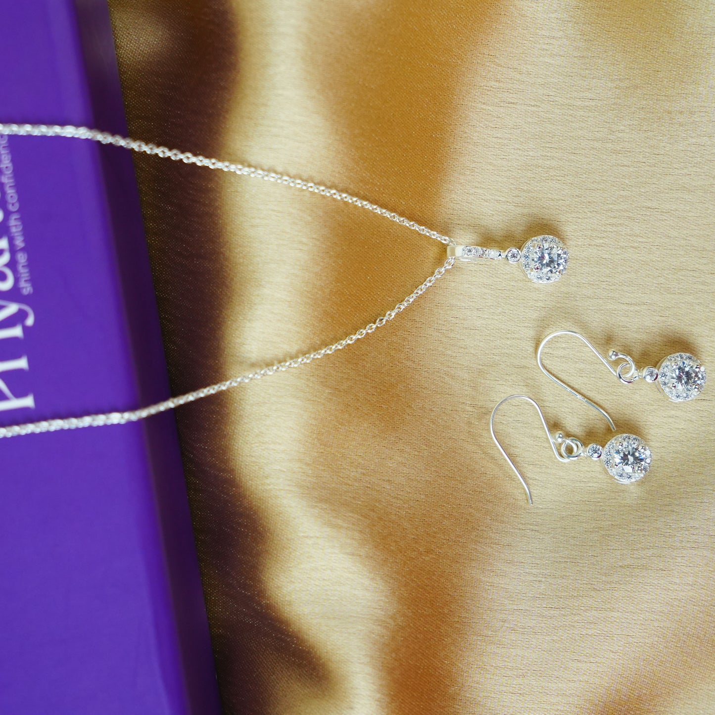 Silver Solitaire Pendant Necklace