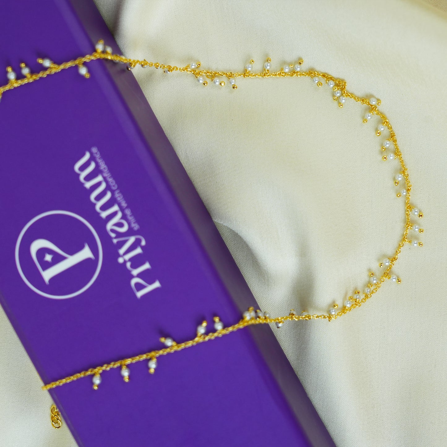 Royal Dew – 18K Gold-Plated Pearl Drop Choker