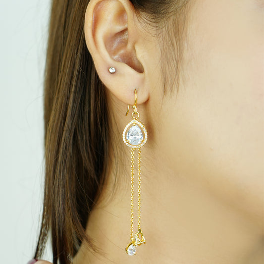 Elara Drop” – 925 Sterling Silver Dangler Earrings