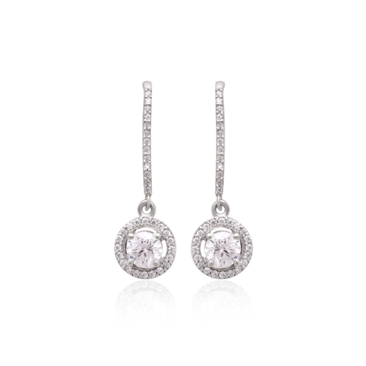 Celestial Halo 925 Sterling Silver Earrings