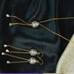 Sterling Silver Teardrop Tassel Necklace