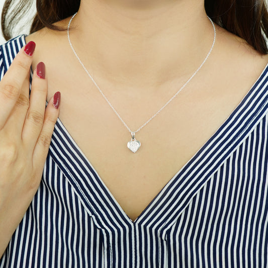Eternal Love Sterling Silver Heart Necklace