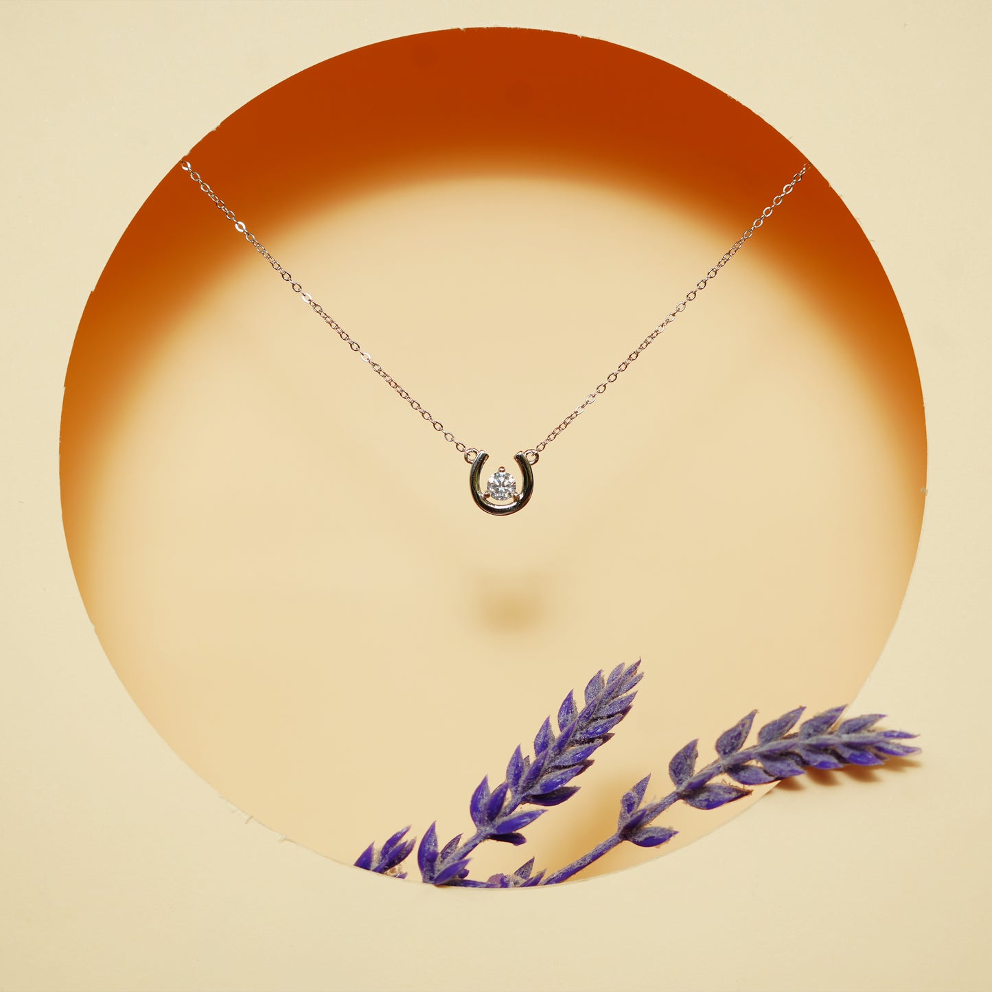 Lucky Spark – 925 Sterling Silver Horseshoe Necklace