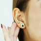 Emerald Elegance Sterling Silver Necklace