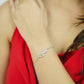 Silver Love Script Bracelet
