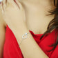 Crystal Heart Charm Bracelet
