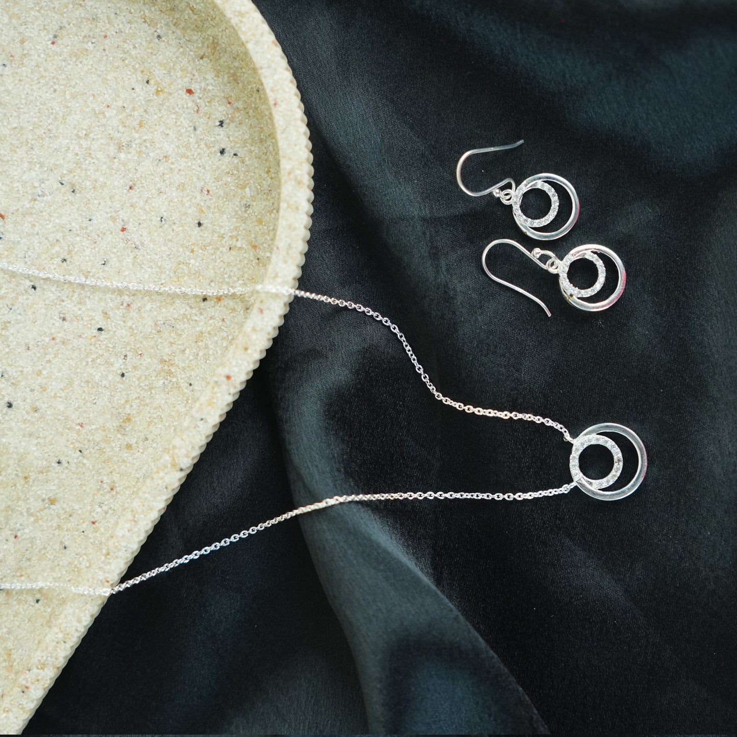 Sterling Silver Eternal Duo Necklace