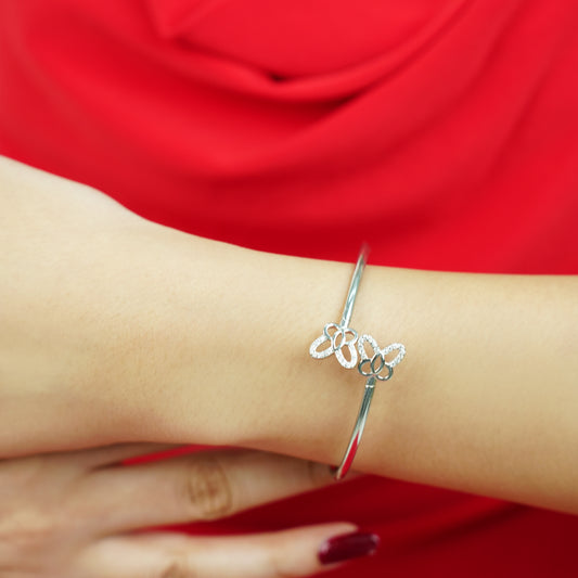 Butterfly Charm Silver Bracelet