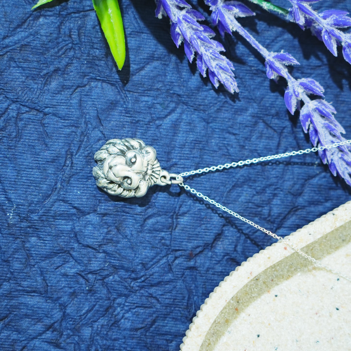 Sher-e-Dil” – 925 Sterling Silver Lion Pendant