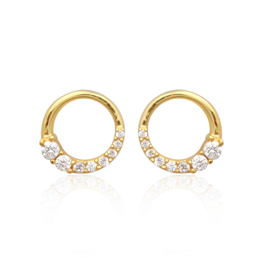 Lumin Circle 925 Silver Earrings