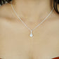 Silver Solitaire Pendant Necklace