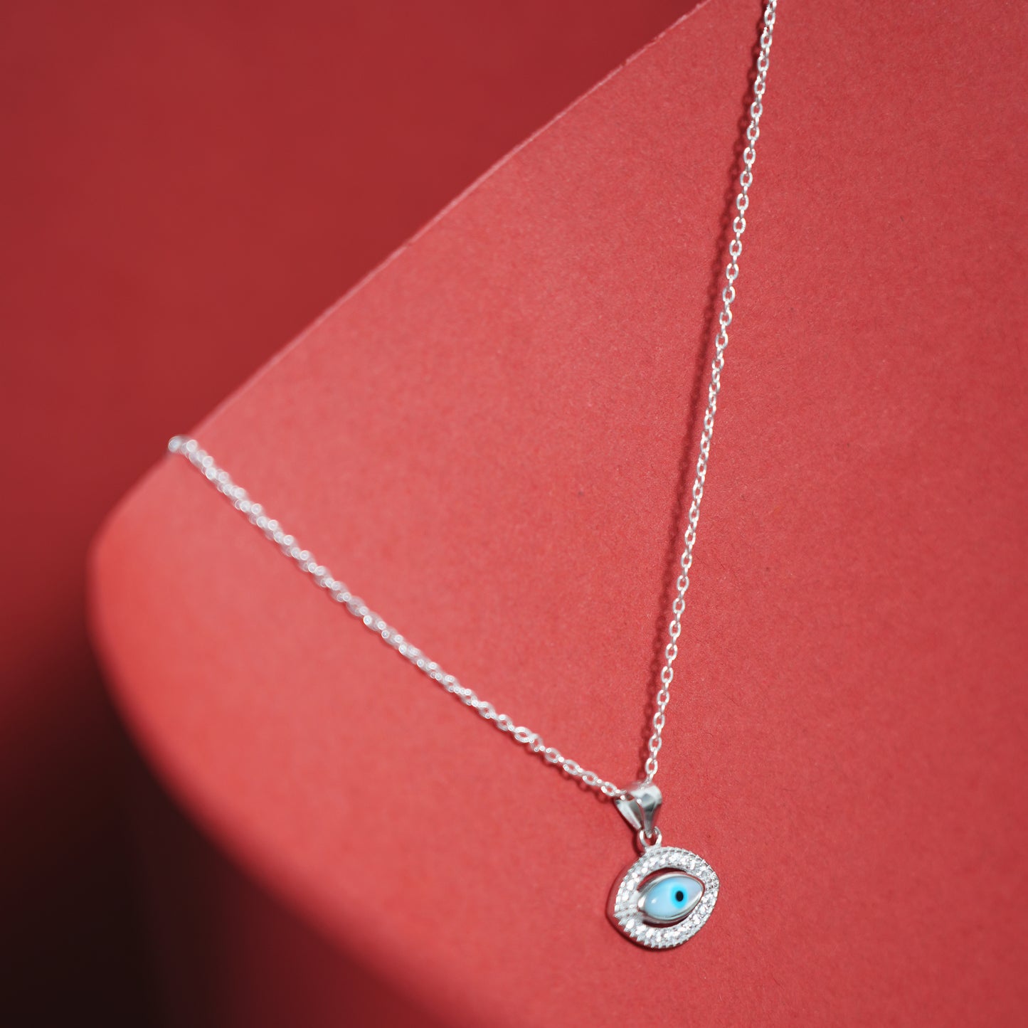 Nazaria” – Evil Eye Protection Pendant in Sterling Silver