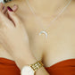 Lunar Charm – 925 Sterling Silver Crescent Necklace