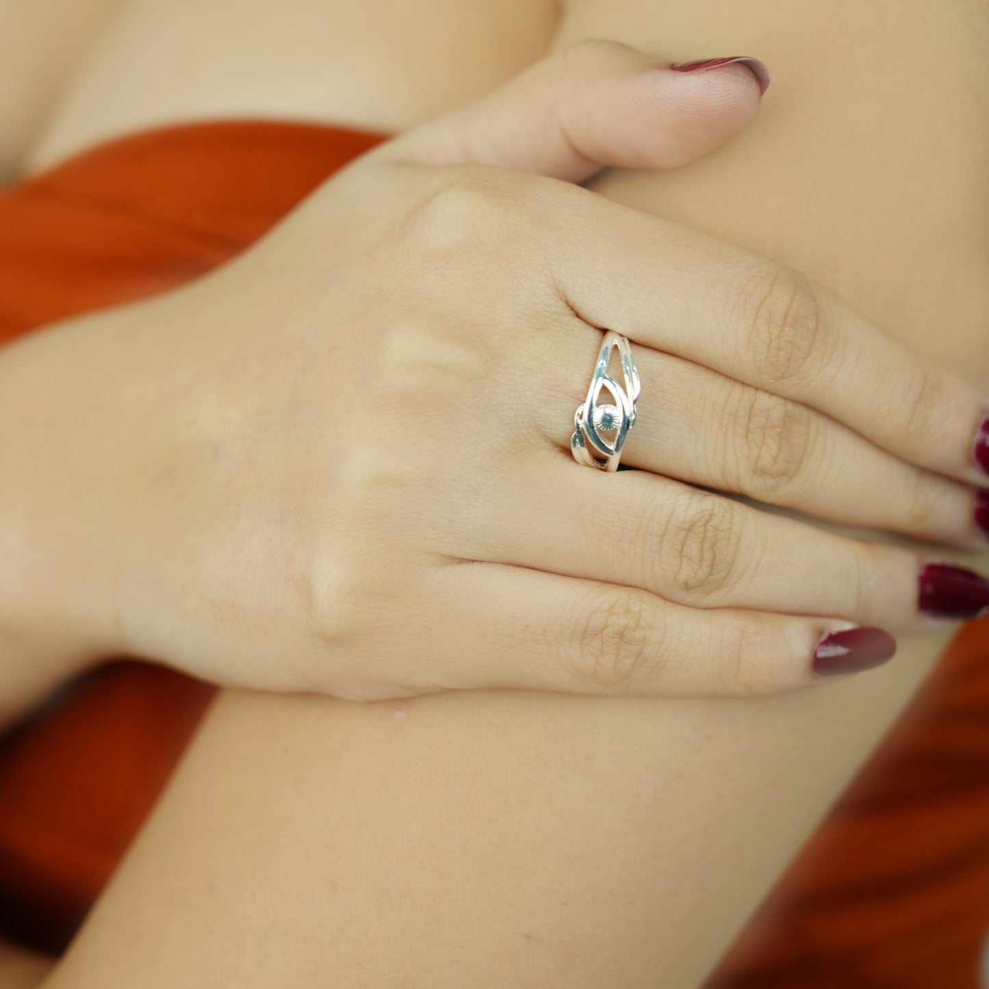 Sterling Silver Twisted Harmony Ring