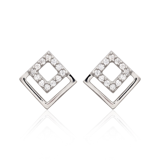 Modern Matrix 925 Silver Earrings
