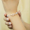 Dil Se” – 925 Sterling Silver Heart Link Bracelet