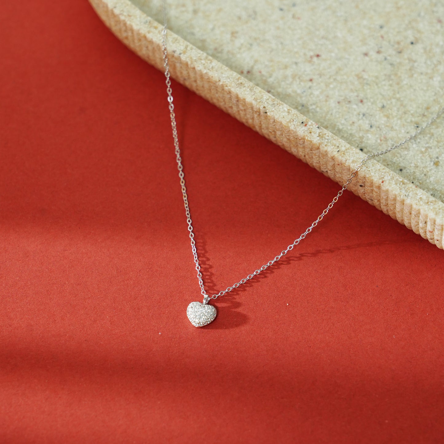 Eternal Love Sterling Silver Heart Necklace