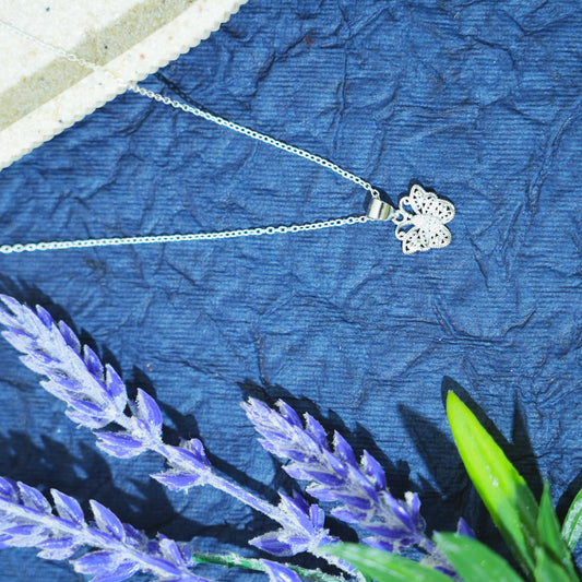 Titli Udaan” – 925 Sterling Silver Butterfly Pendant