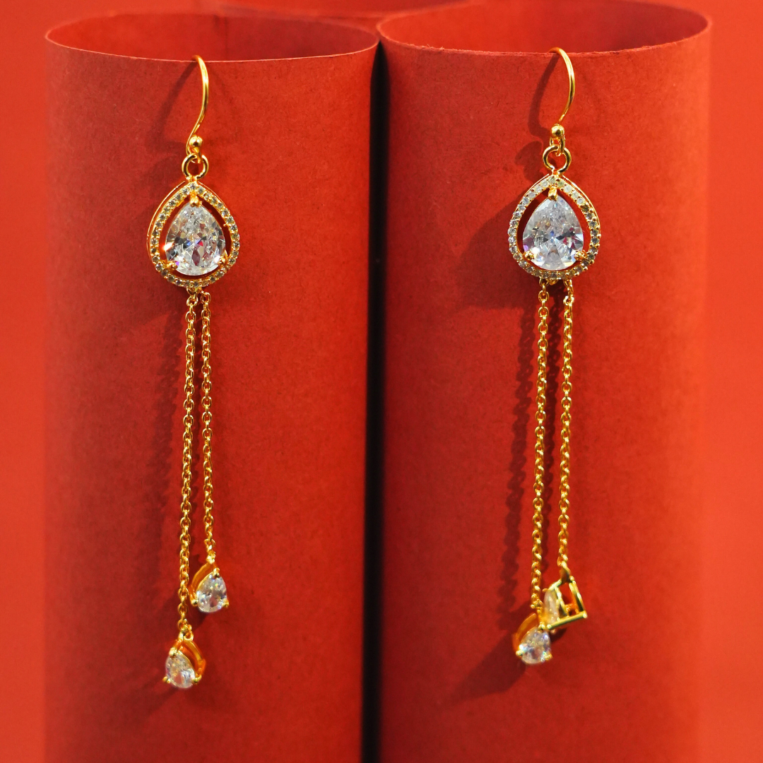 Elara Drop” – 925 Sterling Silver Dangler Earrings