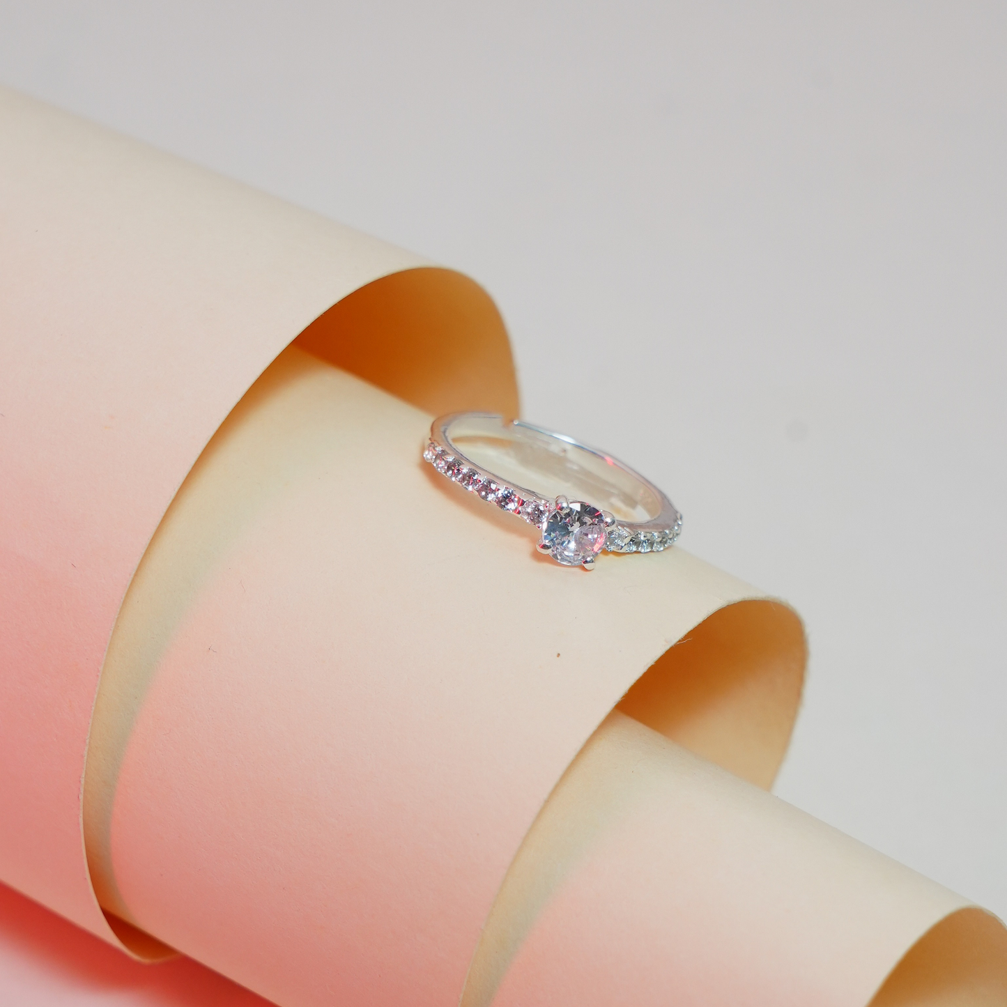 Eternal Sparkle Silver Ring