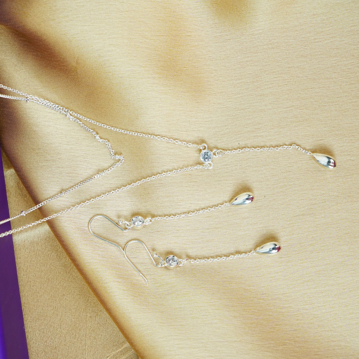 Sterling Silver Dewdrop Necklace