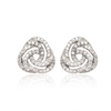 Radiant Knotshine 925 Sterling Silver Earrings