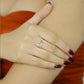 Sterling Silver Twin Star Adjustable Ring