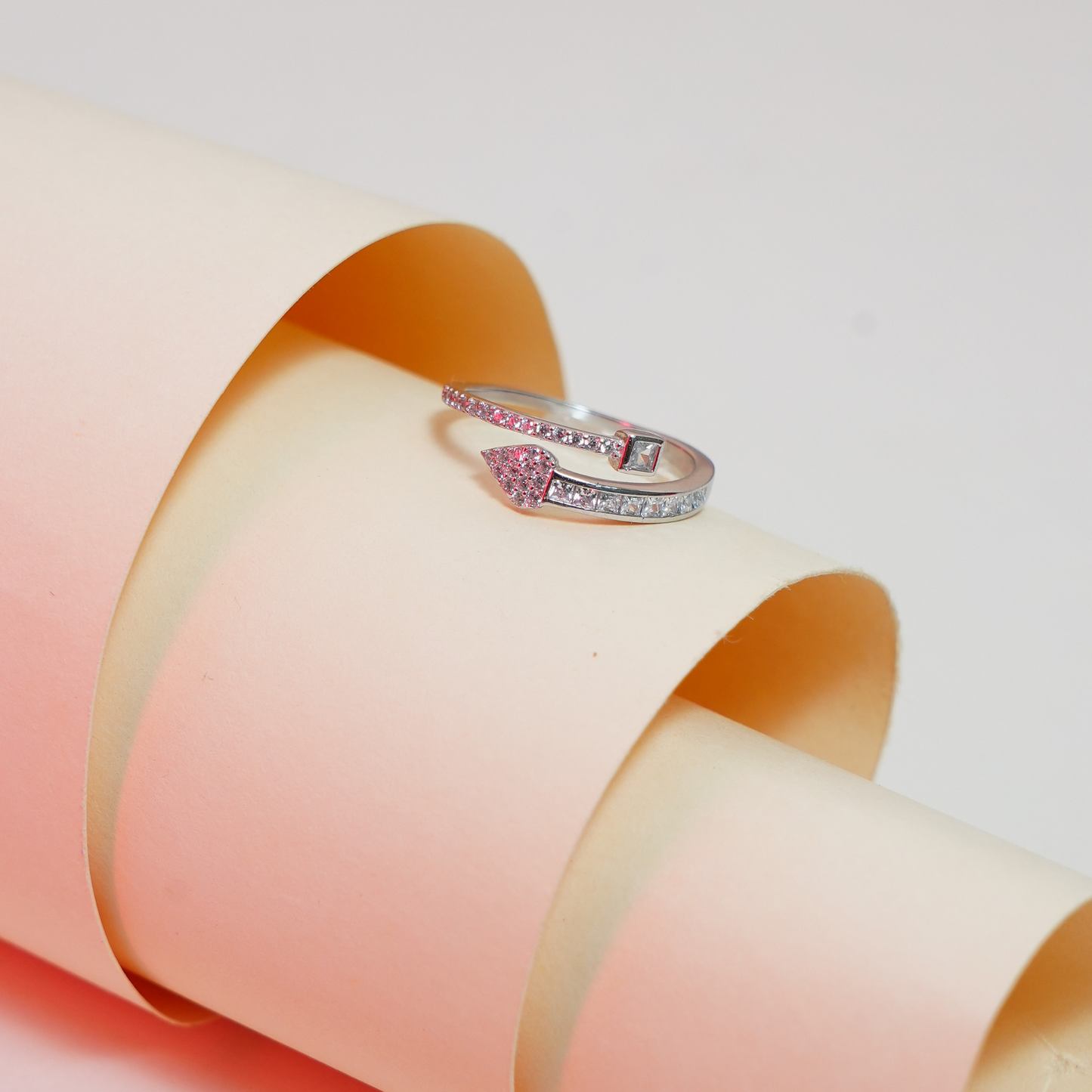 Sterling Silver Shooting Stars Adjustable Ring