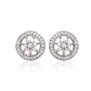 Blossom Aura Halo 925 Sterling Silver Stud Earrings