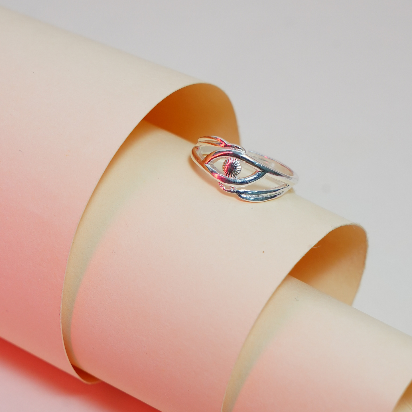 Sterling Silver Twisted Harmony Ring
