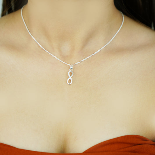 Eternal Grace – 925 Sterling Silver Infinity Necklace