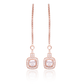 Celestial Glow 925 Sterling Silver Chain Earrings