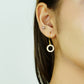 Aurelia Halo” – 925 Sterling Silver Gold-Plated Circle Earrings